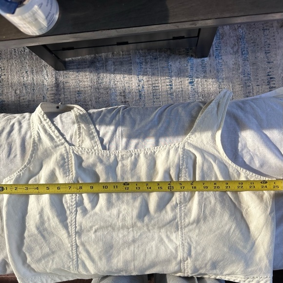 Pilcro by Anthropologie White Cotton Linen Corset Tank Top NWT Size 3X Plus - Picture 11 of 14